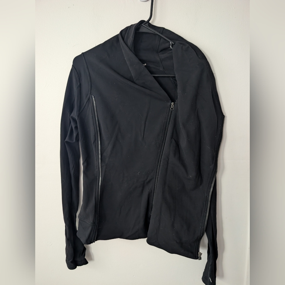 Lululemon Bhakti Yoga Jacket Black Full Zip Size 9 - Picture 5 of 10